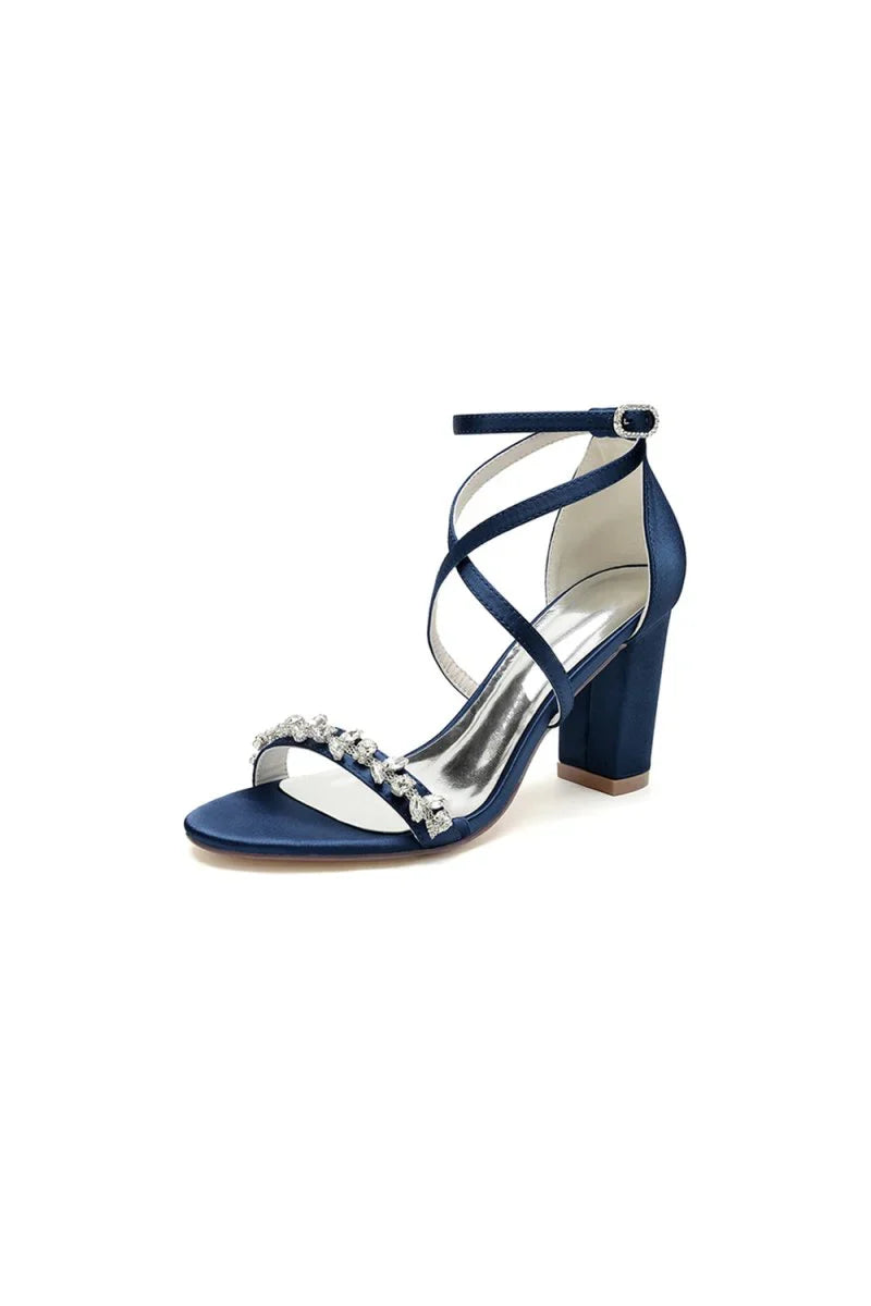Open Toe Cross Strap High Heels Party