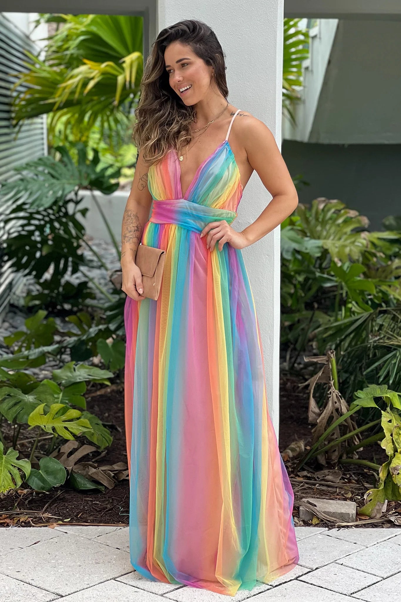 Multicolor Maxi Dress