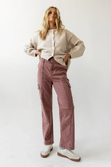 Gracie Straight Leg Pants in Brick FINAL SALE