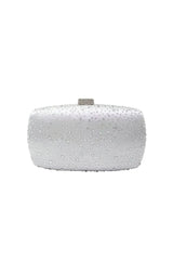 Womens Rhinestones Evening Clutch in Satin