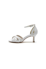 Simple Open Toe Buckle Strap Chunky Heels