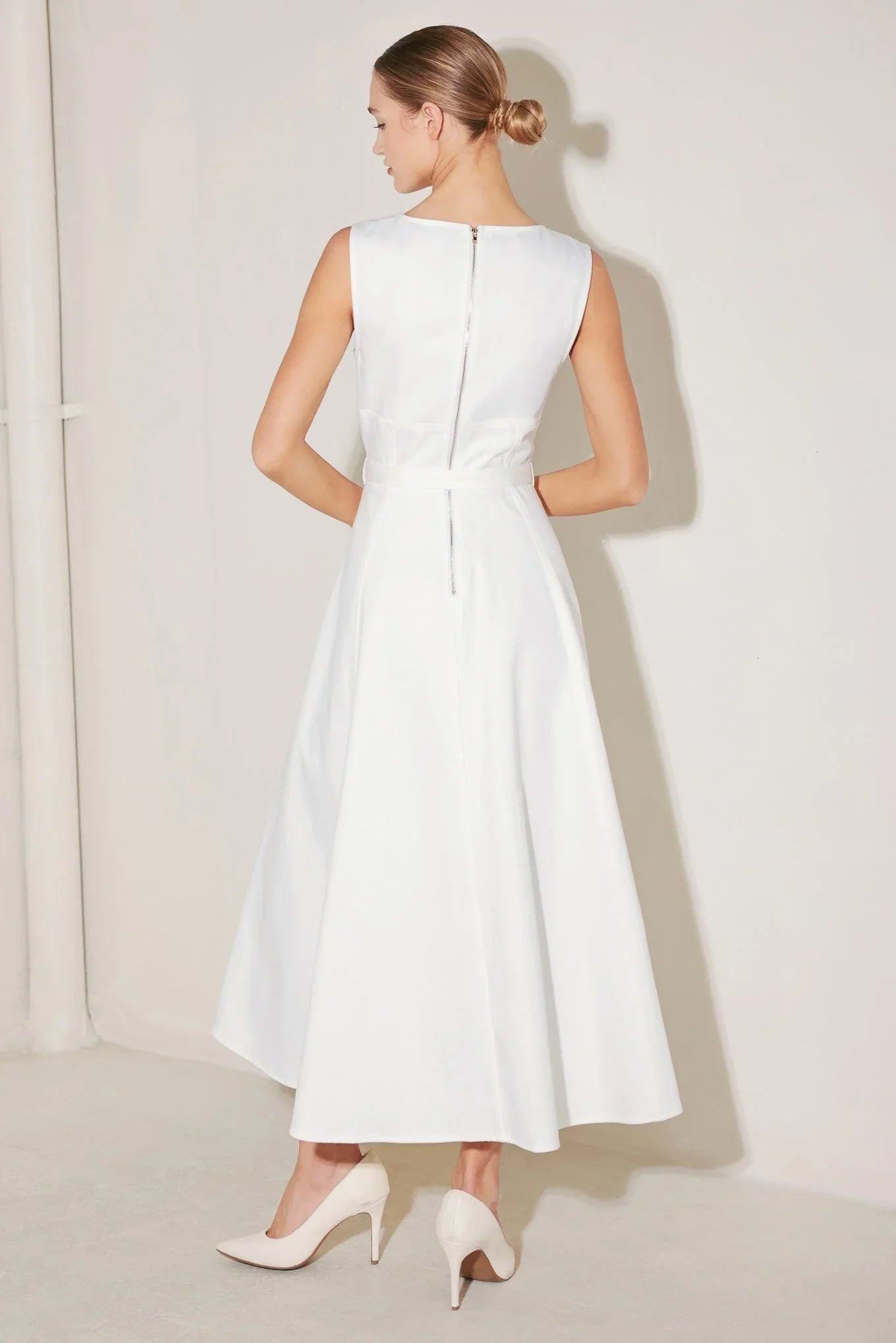 SUMMER SOCIAL WHITE MIDI DRESS