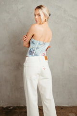 Celeste Angel Print Corset Top
