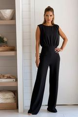 Black Loose Fit Top Jumpsuit