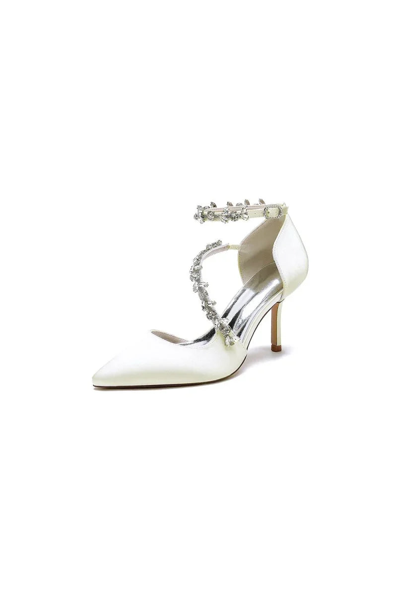 Pointed Toe Slingback Strap High Heel