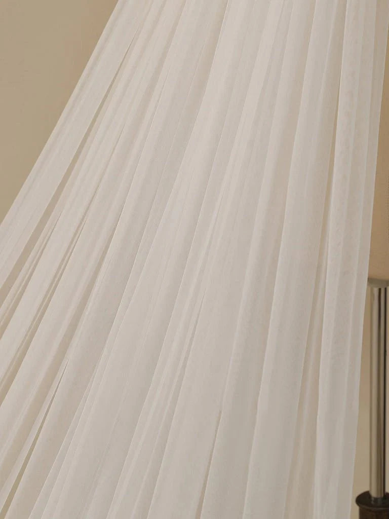 Delicated Flower Lace Cathedral Veil Bridal Veil Wedding Veil
