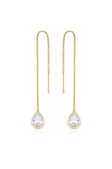 Barely There Chain and Crystal Dangle Earrings