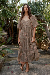 Maribel Dress in Olive FINAL SALE