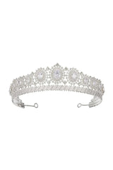 Silver Rhinestone Queen Crown
