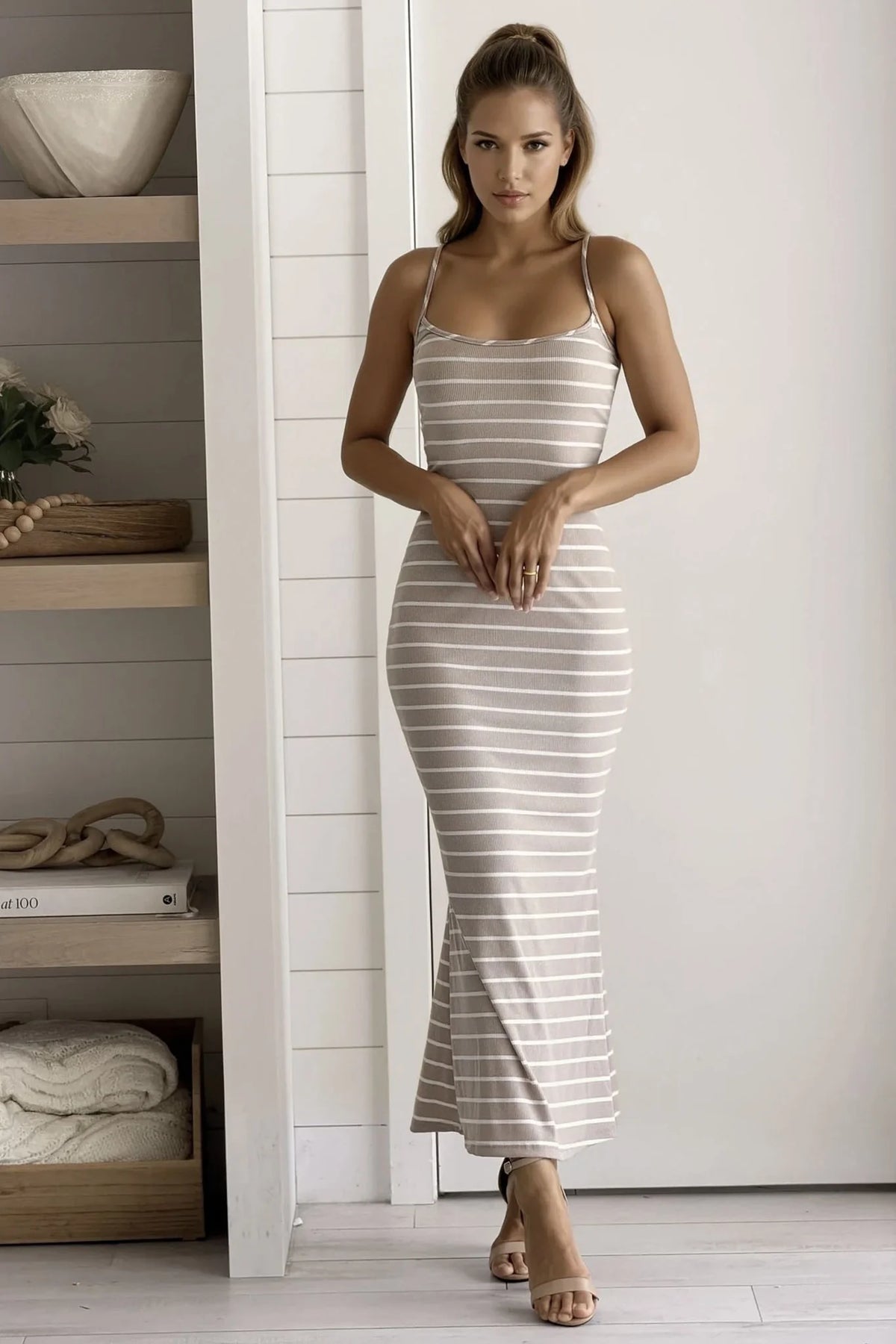 Birch Striped Mermaid Dress