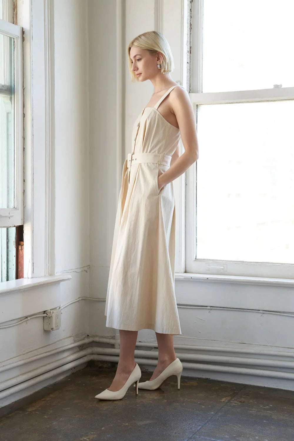 CALIFORNIA DREAMING BUTTON DOWN DRESS