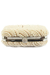 Amazing Pearl With Crystal Rhinestone Chain Clutches