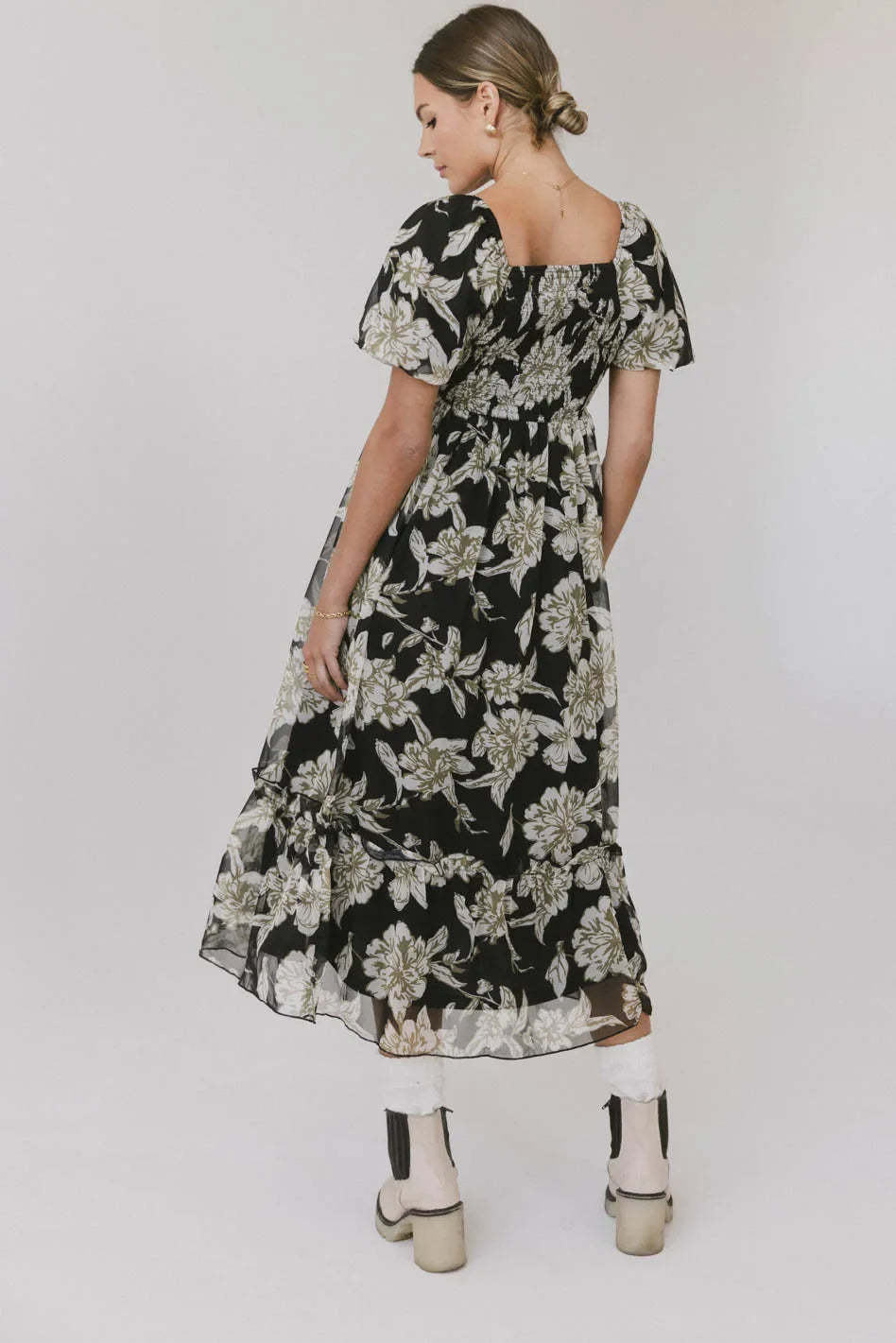 Olivera Floral Midi Dress FINAL SALE