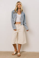 Alden Bermuda Shorts in Cream FINAL SALE