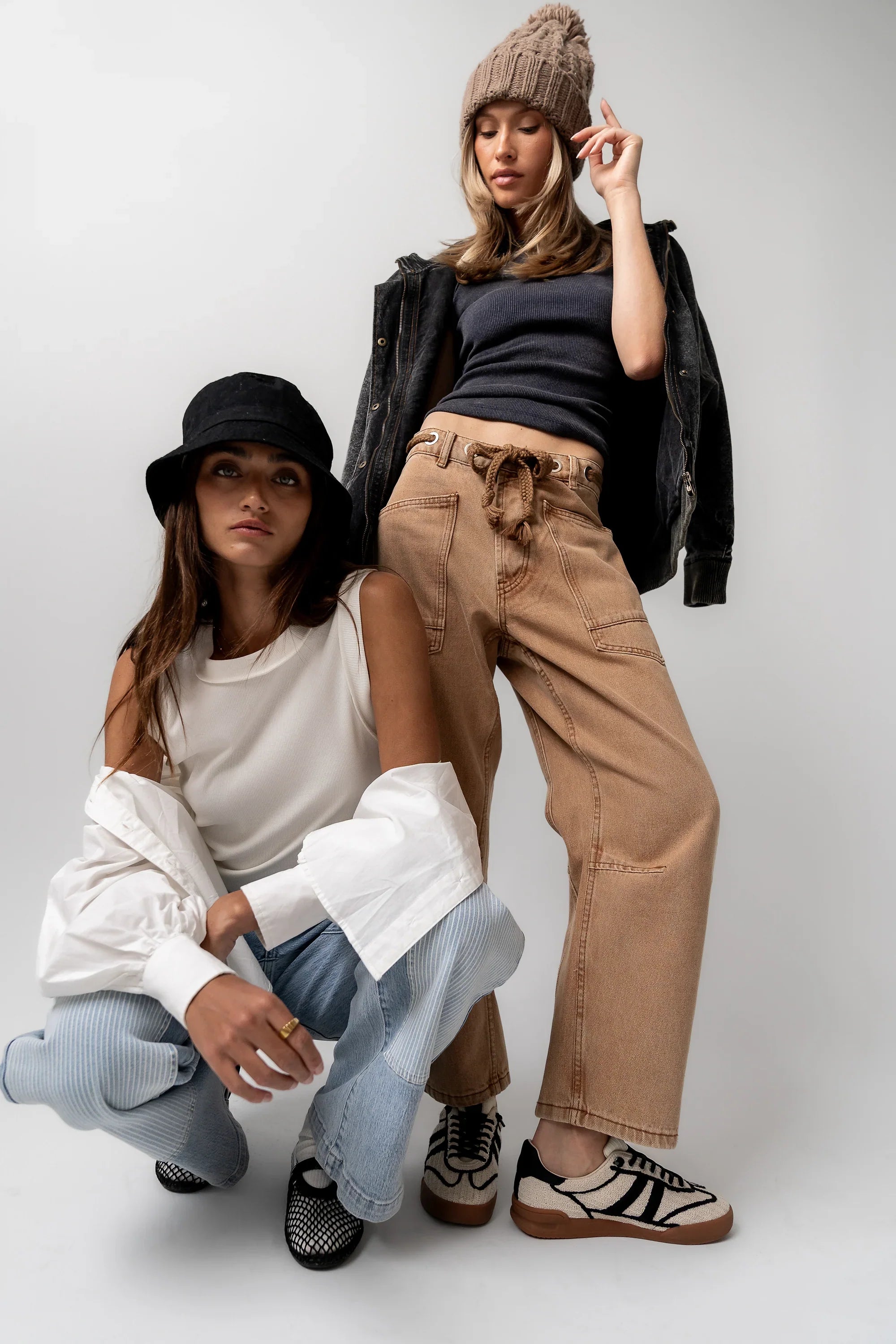 Jocelyn Barrel Jeans in Rust FINAL SALE