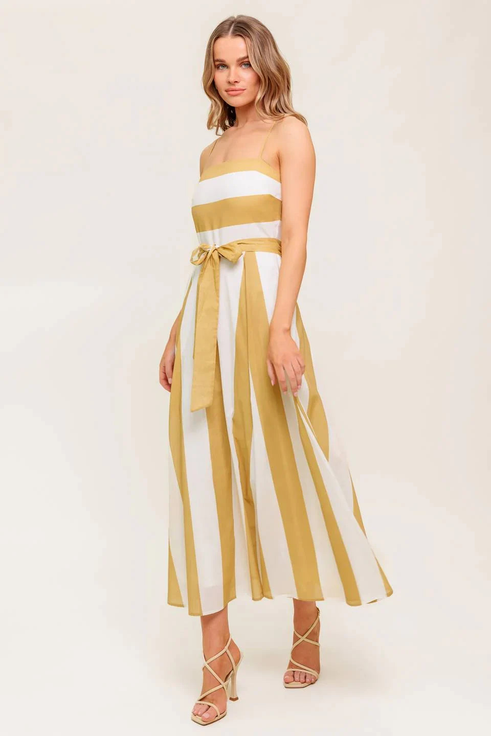 DESERT SANDS TAUPE MIDI DRESS