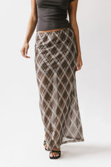 Cecily Plaid Midi Skirt FINAL SALE