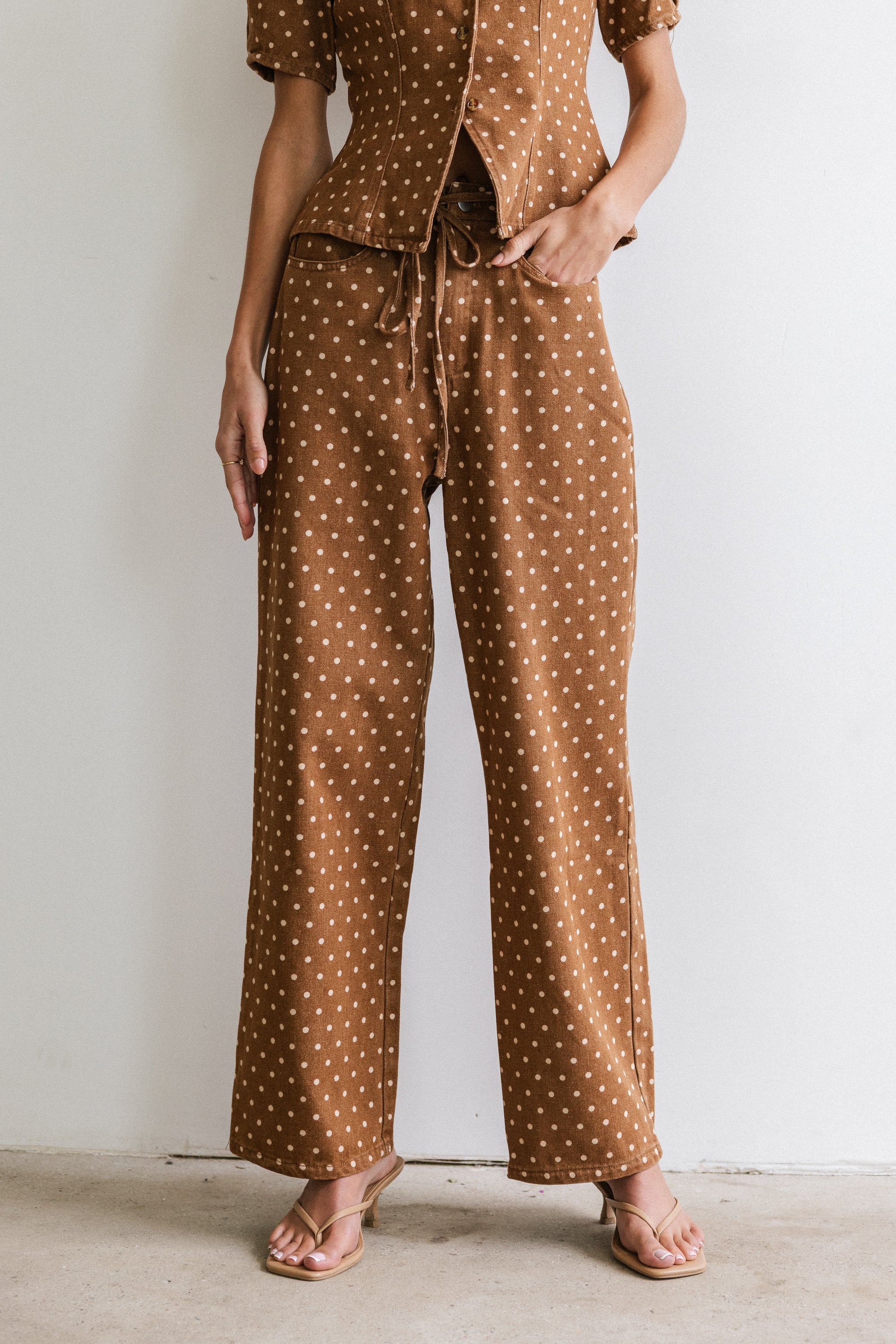 Tony Polka Dot Baggy Jeans