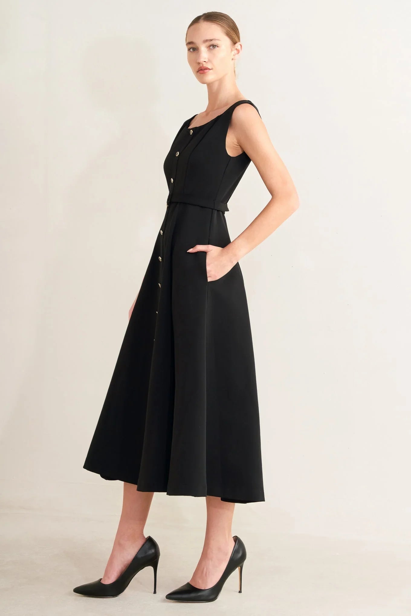 PARIS AFTER DARK MIDI DRESS FINAL SALE