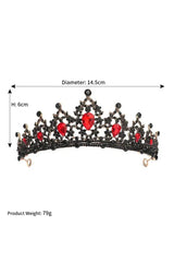 Womens Gold Princess Rhinestone Crowns
