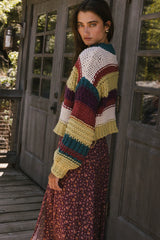 Tennyson Striped Sweater in Green FINAL SALE