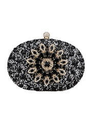 Womens All Over Crystals Sparkly Evening Clutch Bags