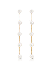 Dripping Pearl Delicate Drop Earrings