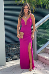 Violet Maxi Dress With Strappy Back