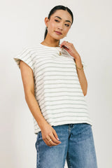 Kaycie Muscle Tee in Grey FINAL SALE