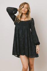 Miles Smocked Mini Dress in Navy FINAL SALE