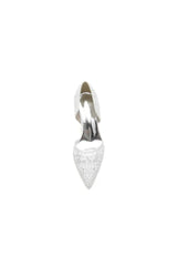 Pointed Toe Beaded Lace Wedding Stiletto Heels