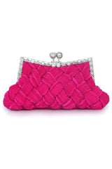 Glamourous Silk With Crystal Rhinestone Glitter Adjustable Wallets Accessories