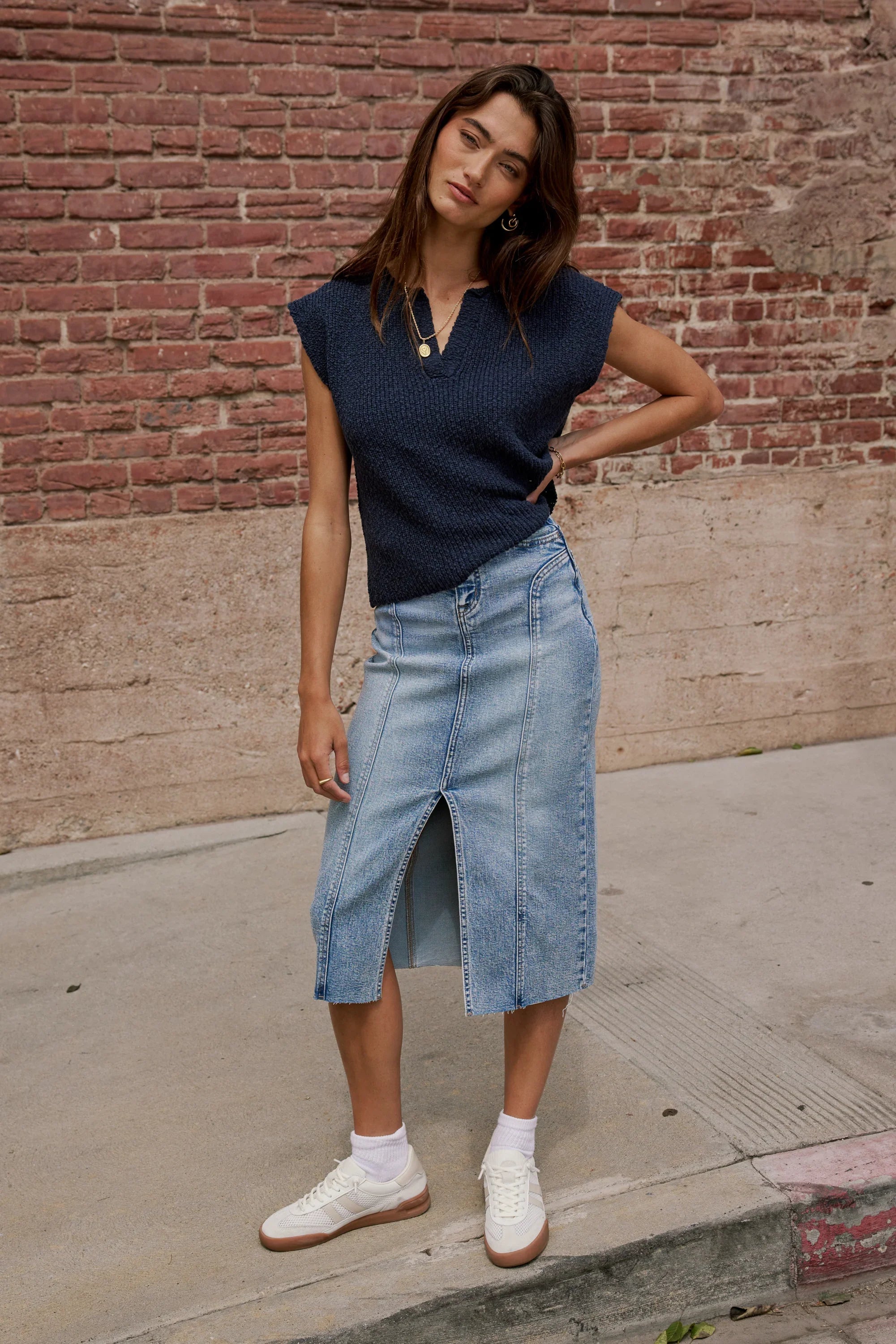 Aylin Sweater in Navy FINAL SALE