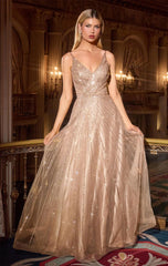 ANGELA GOWN A LINE BEADED DRESS