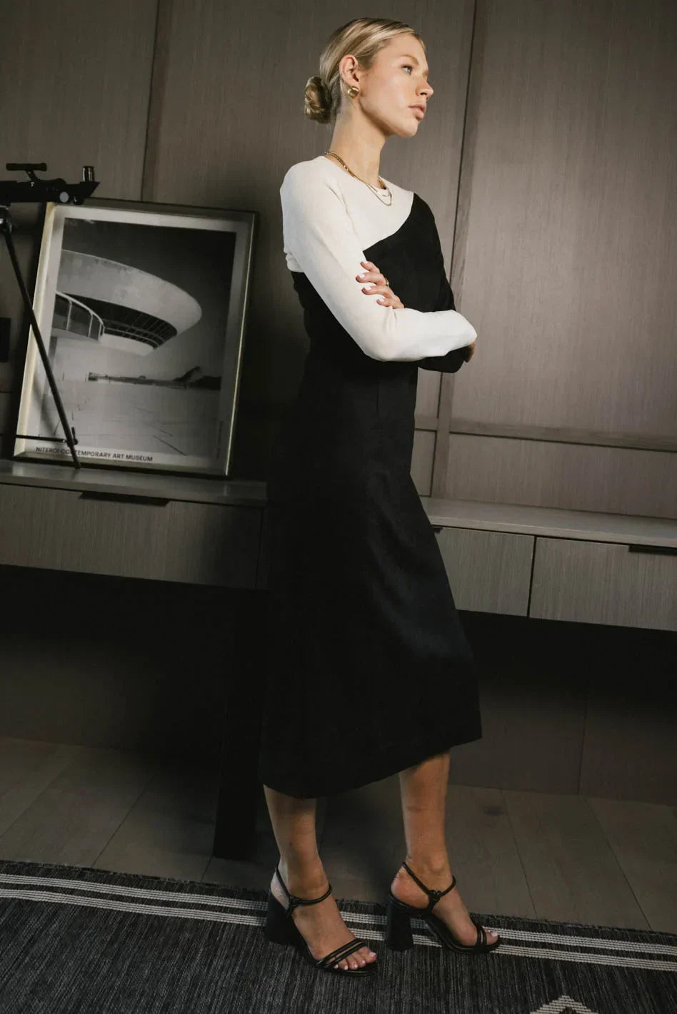 Fér Böhme Two Tone Suede Dress FINAL SALE