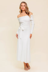 RUSTIC RETREAT IVORY SWEATER DRESS FINAL SALE