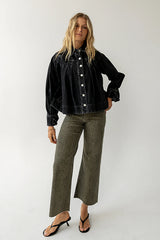Lennon Denim Jacket in Washed Black FINAL SALE