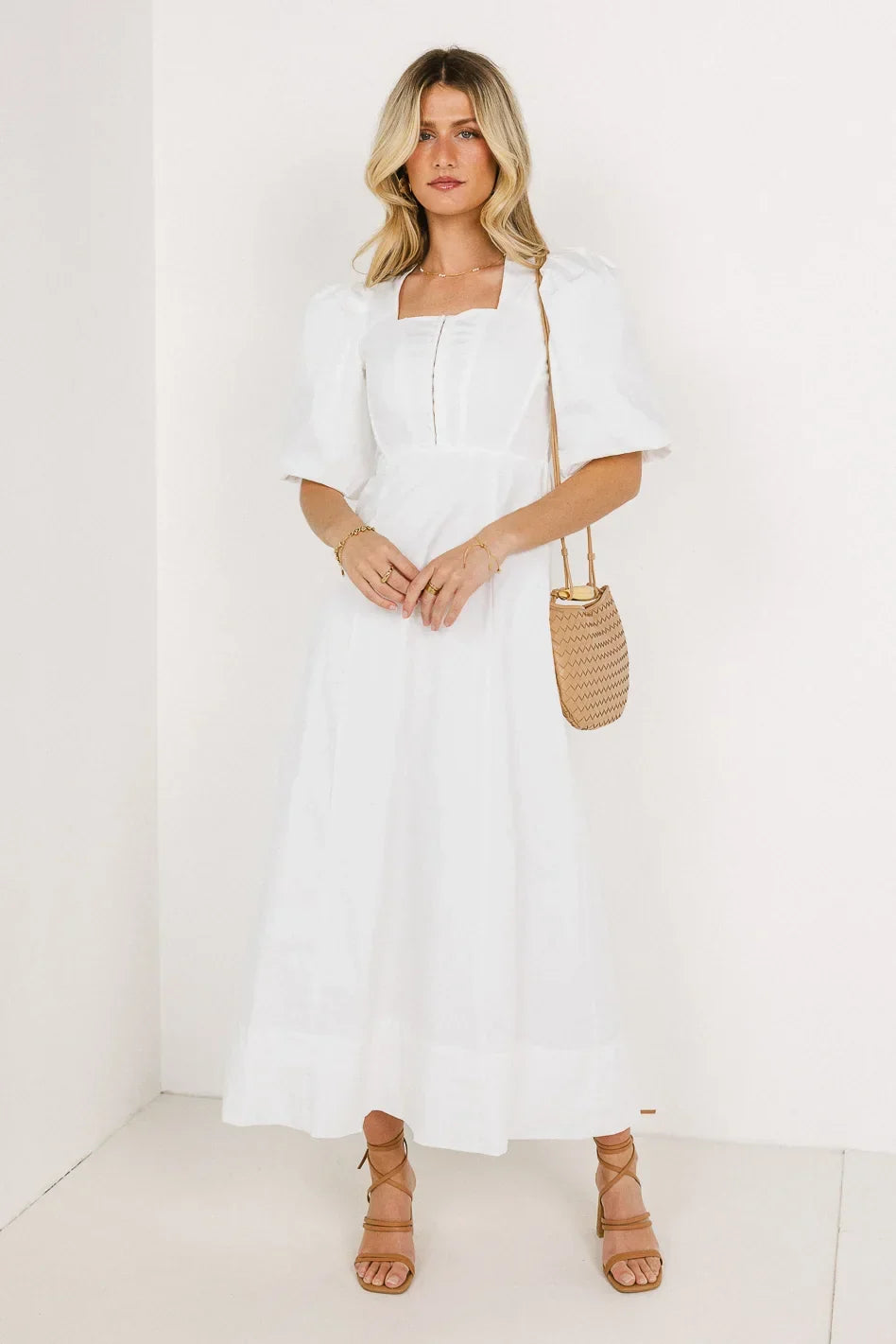 Cassia Corset Dress in Ivory FINAL SALE