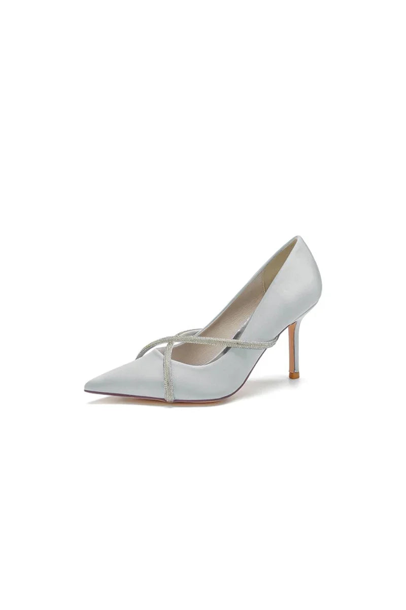 Party Pointed Toe Crystal High Heels