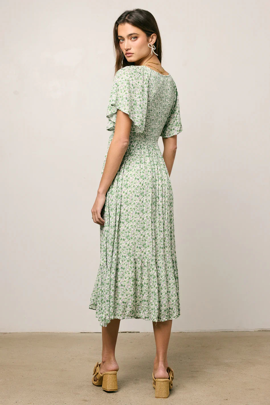 Lily Smocked Midi Dress FINAL SALE