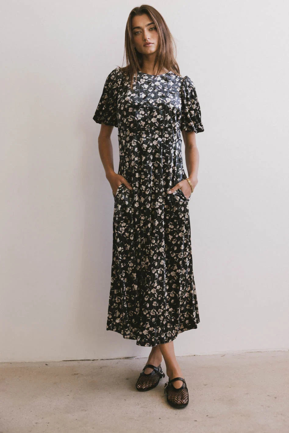Serena Velvet Midi Dress FINAL SALE