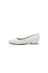 Lace Round Toe Flats