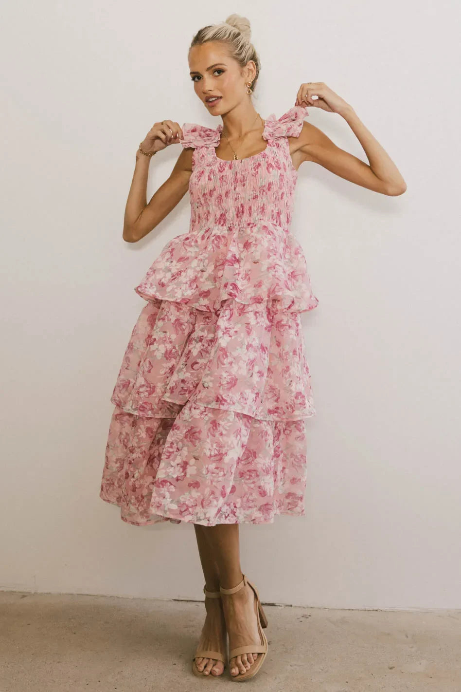 Absedee Floral Midi Dress FINAL SALE