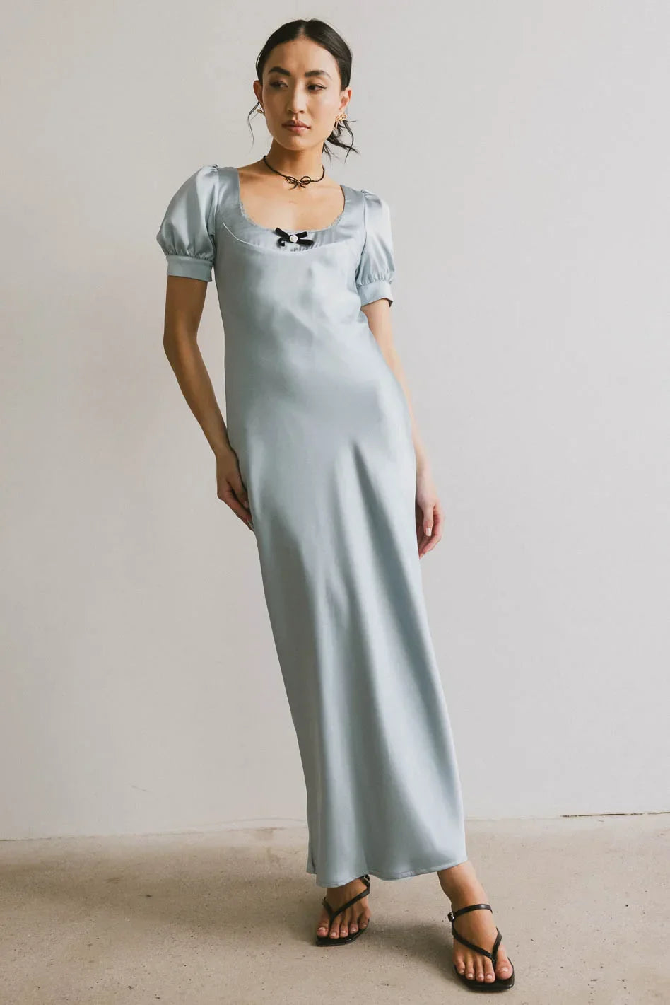 Birdie Satin Maxi Dress FINAL SALE