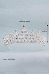 Womens Gold Princess Rhinestone Crowns