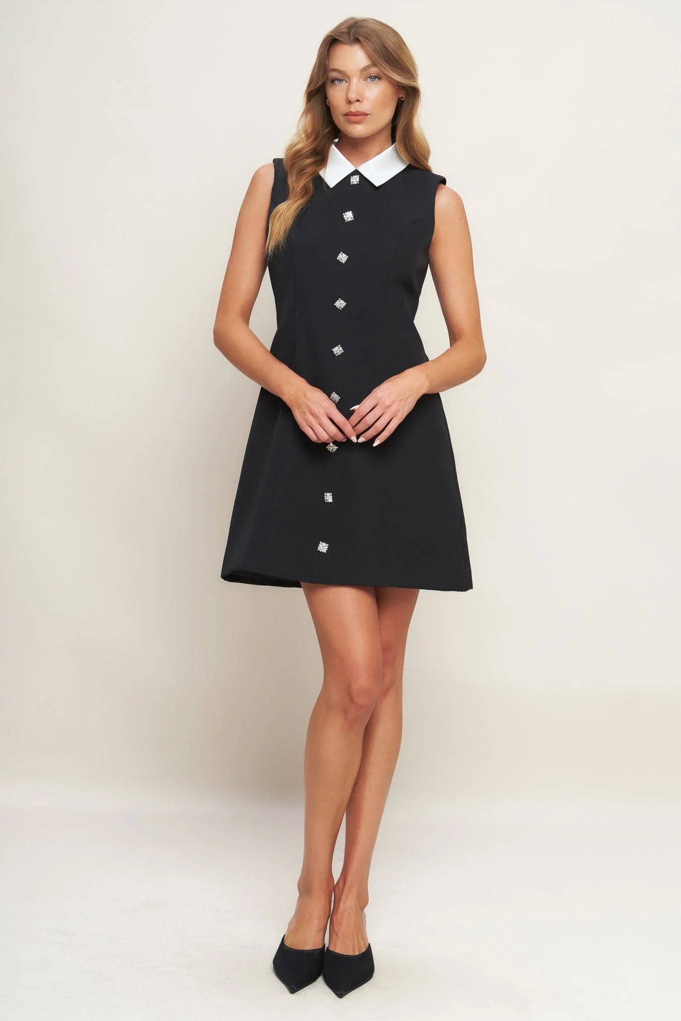 LOVELY MOMENT BLACK MINI DRESS