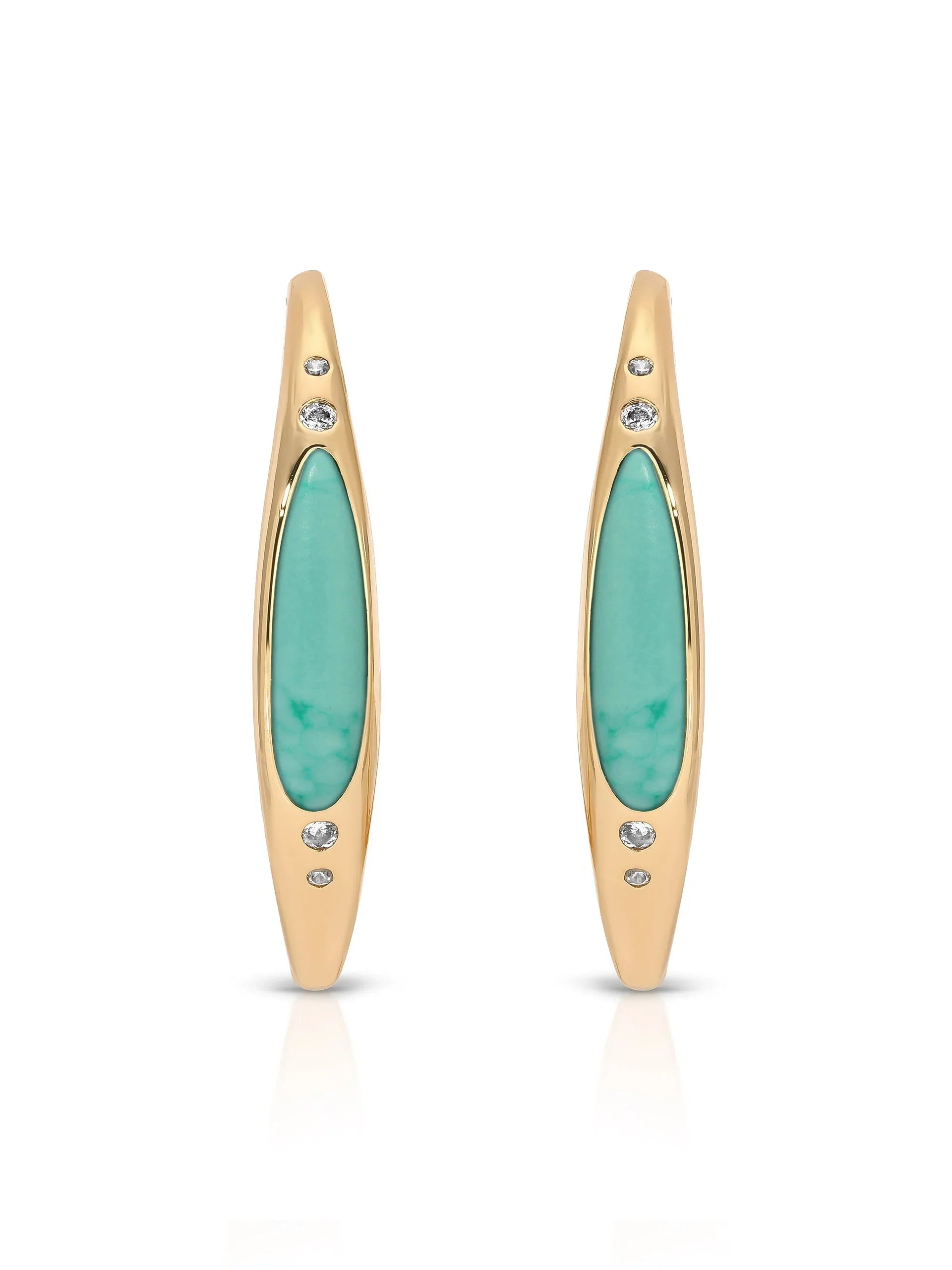 Turquoise Solstice Hoops