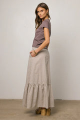 Willie Gingham Maxi Skirt FINAL SALE