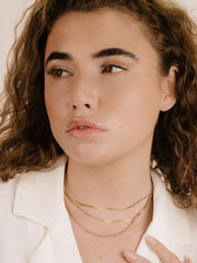 Minimal Layers Crystal Necklace