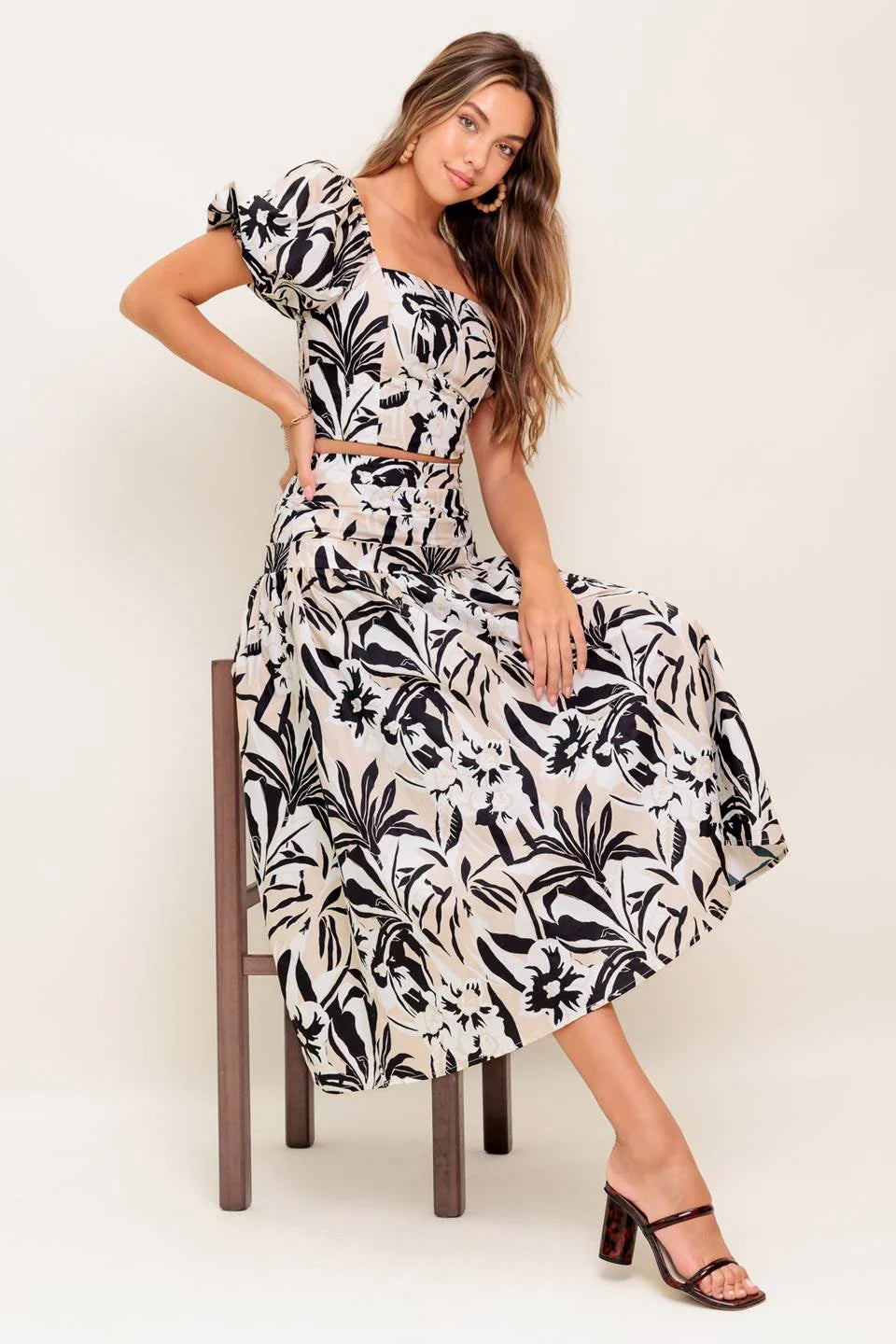 MILA ISLAND INSPIRED TOP SKIRT SET